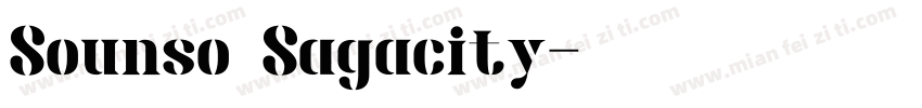 Sounso Sagacity字体转换